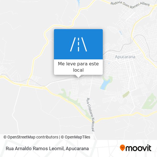 Rua Arnaldo Ramos Leomil mapa