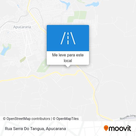 Rua Serra Do Tangua mapa