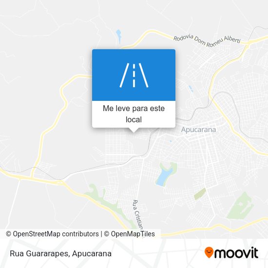 Rua Guararapes mapa