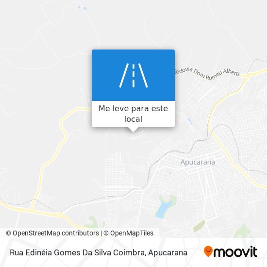 Rua Edinéia Gomes Da Silva Coimbra mapa