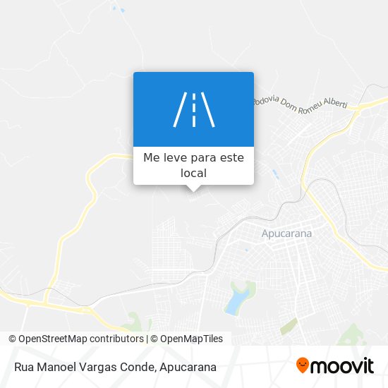 Rua Manoel Vargas Conde mapa