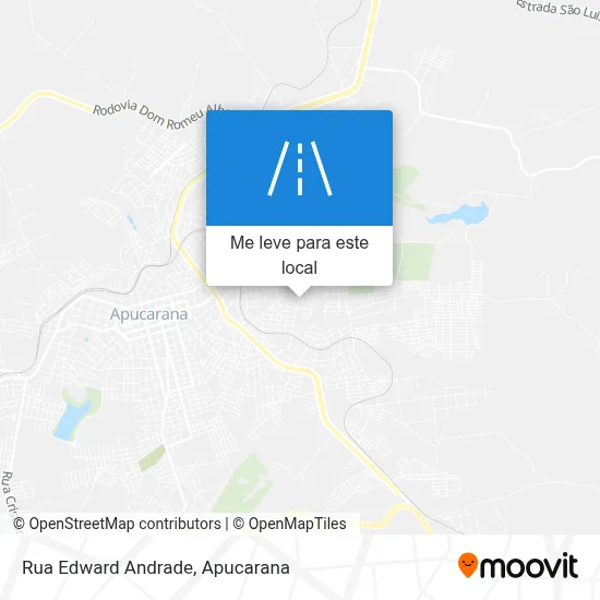 Rua Edward Andrade mapa