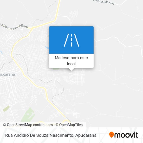 Rua Andidio De Souza Nascimento mapa