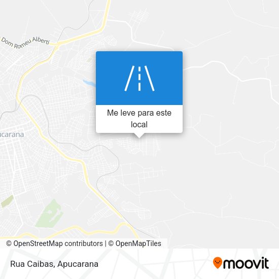 Rua Caibas mapa