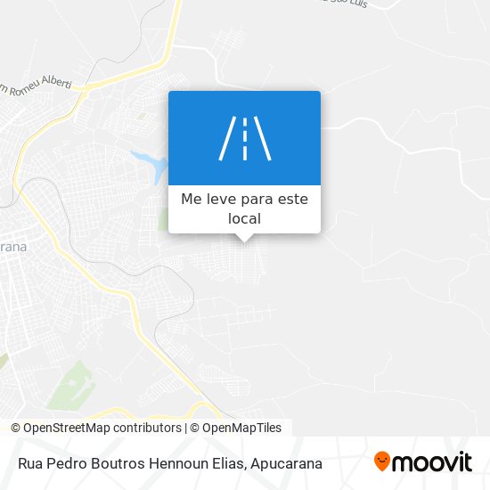 Rua Pedro Boutros Hennoun Elias mapa