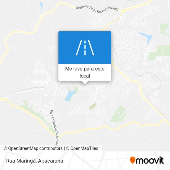 Rua Maringá mapa