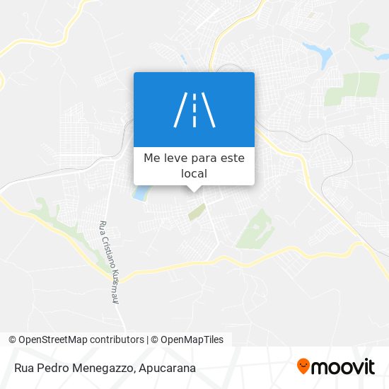 Rua Pedro Menegazzo mapa