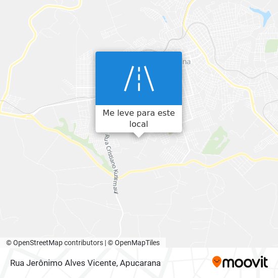 Rua Jerônimo Alves Vicente mapa