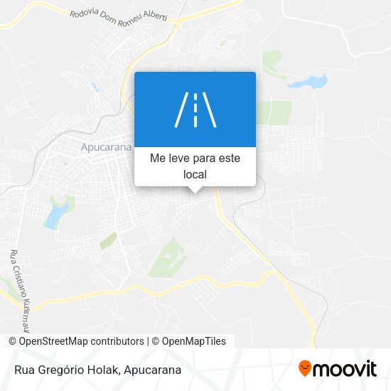 Rua Gregório Holak mapa