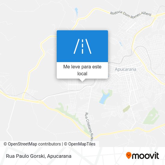 Rua Paulo Gorski mapa