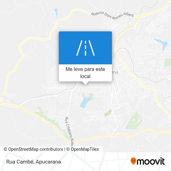 Rua Cambé mapa