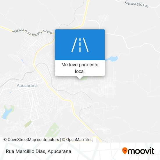 Rua Marcillio Dias mapa
