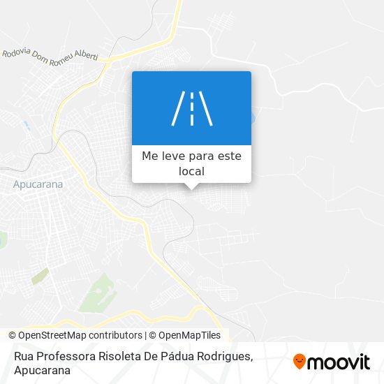Rua Professora Risoleta De Pádua Rodrigues mapa