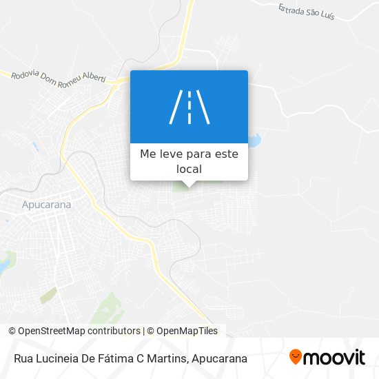 Rua Lucineia De Fátima C Martins mapa