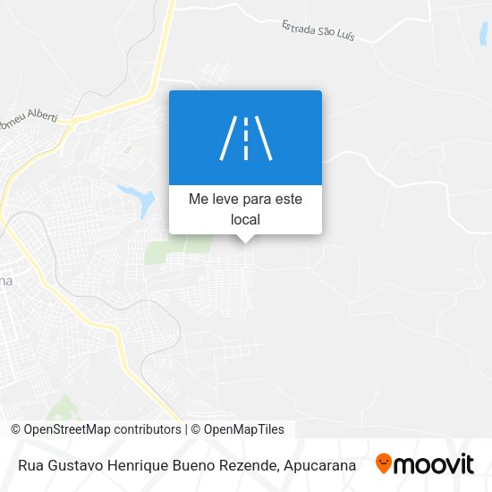 Rua Gustavo Henrique Bueno Rezende mapa