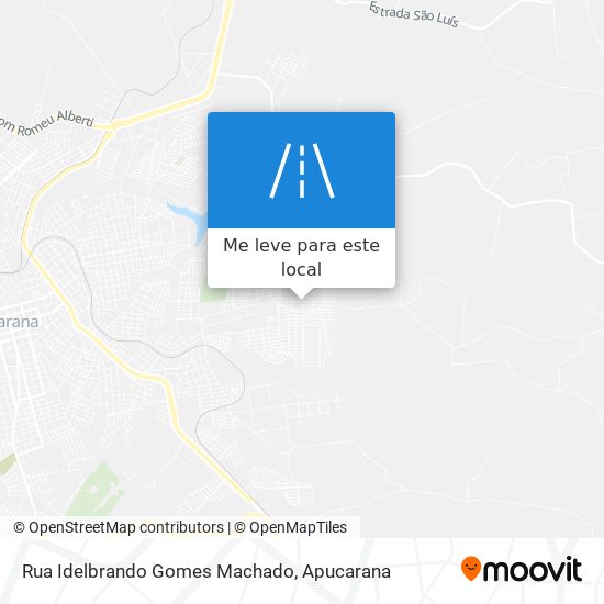 Rua Idelbrando Gomes Machado mapa