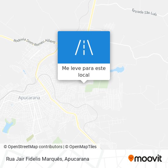 Rua Jair Fidelis Marquês mapa