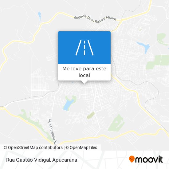 Rua Gastão Vidigal mapa