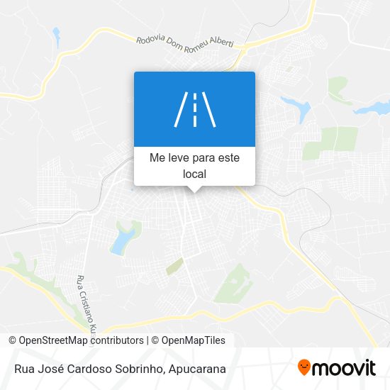 Rua José Cardoso Sobrinho mapa