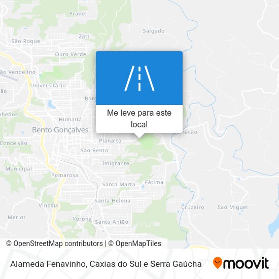 Alameda Fenavinho mapa