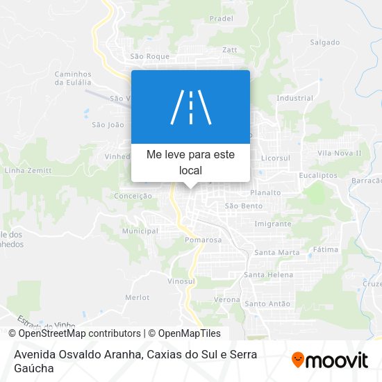 Avenida Osvaldo Aranha mapa