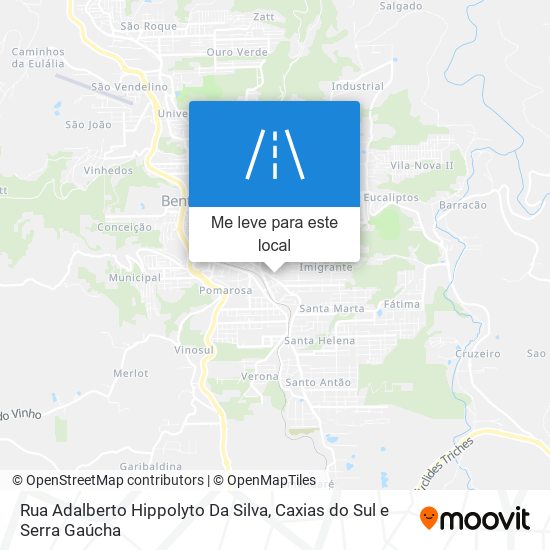 Rua Adalberto Hippolyto Da Silva mapa
