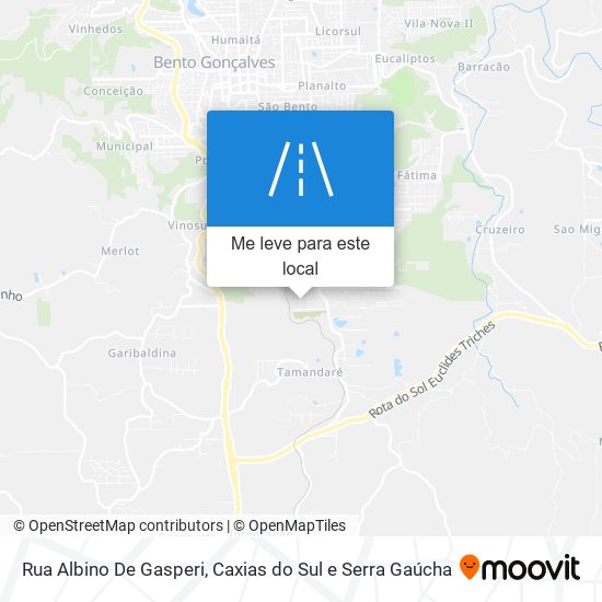 Rua Albino De Gasperi mapa