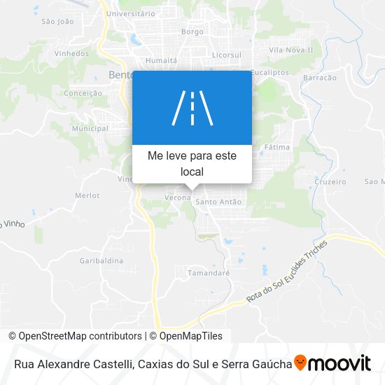 Rua Alexandre Castelli mapa