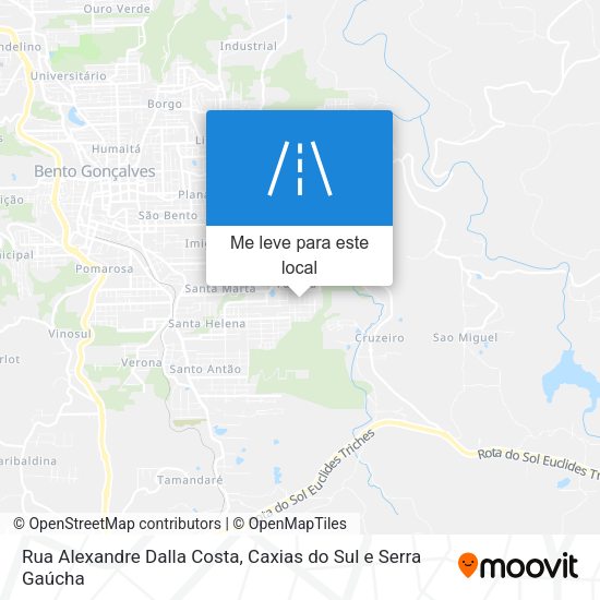 Rua Alexandre Dalla Costa mapa