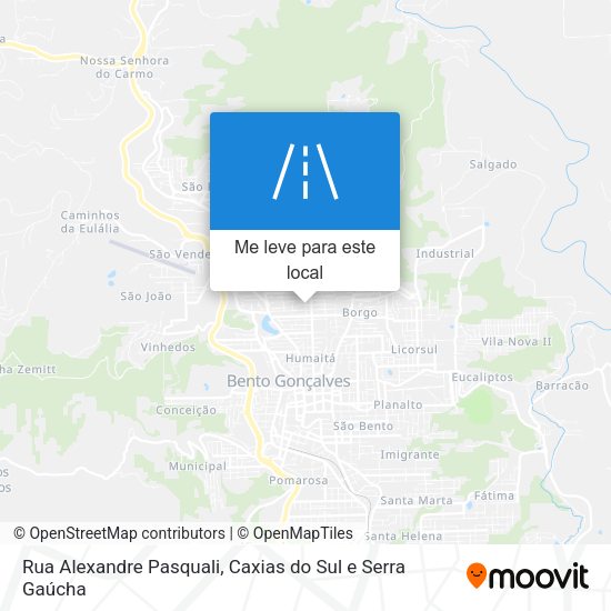 Rua Alexandre Pasquali mapa