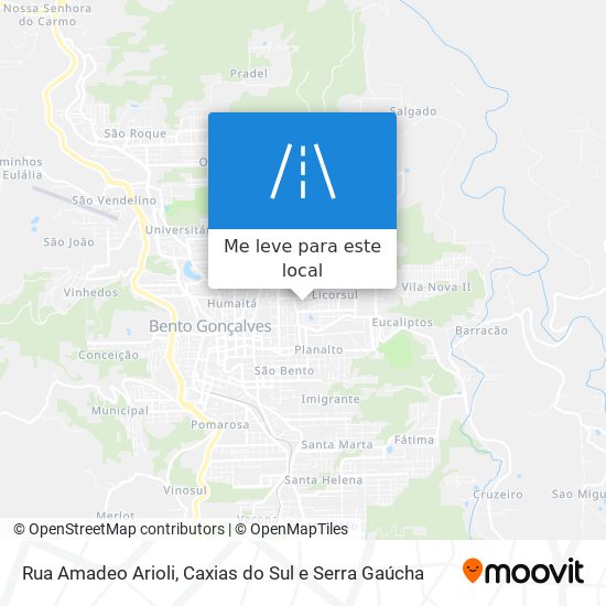 Rua Amadeo Arioli mapa