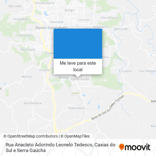 Rua Anacleto Adorindo Leonelo Tedesco mapa