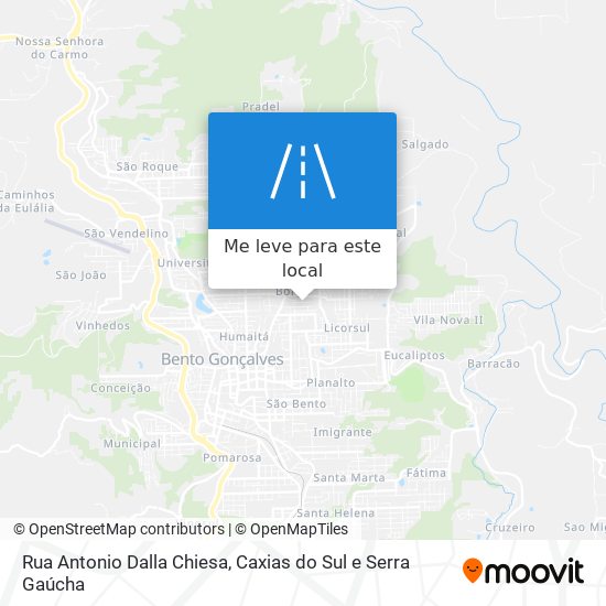 Rua Antonio Dalla Chiesa mapa