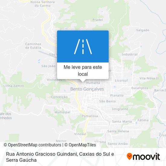 Rua Antonio Gracioso Guindani mapa