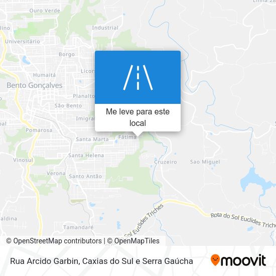 Rua Arcido Garbin mapa