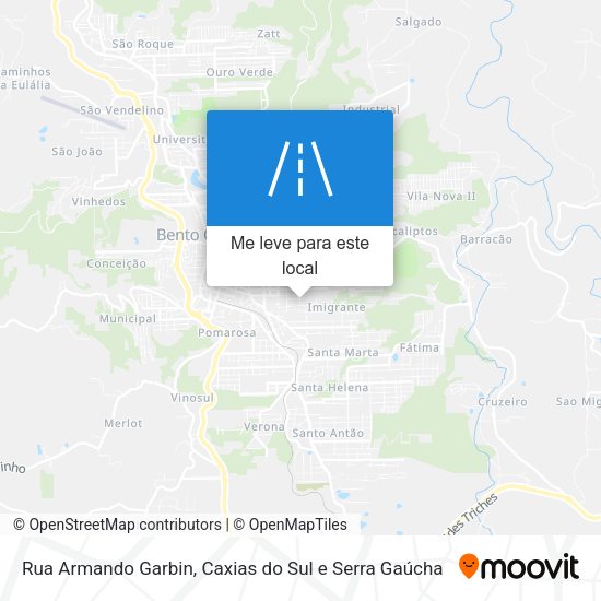 Rua Armando Garbin mapa