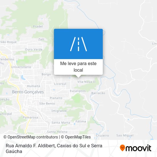 Rua Arnaldo F. Aldibert mapa
