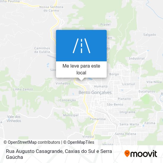 Rua Augusto Casagrande mapa