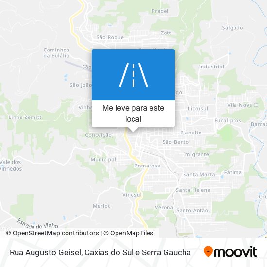 Rua Augusto Geisel mapa