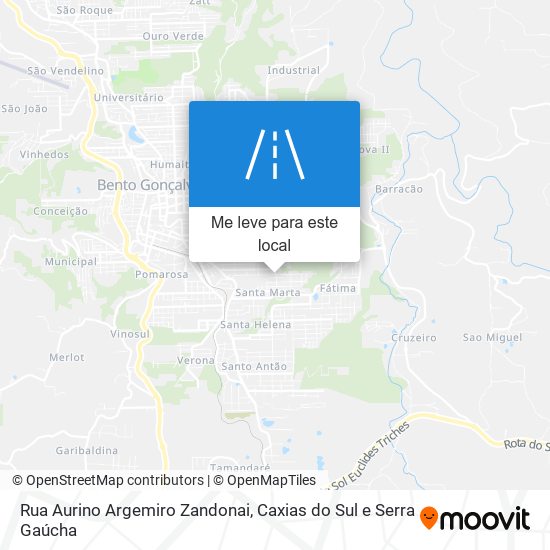 Rua Aurino Argemiro Zandonai mapa