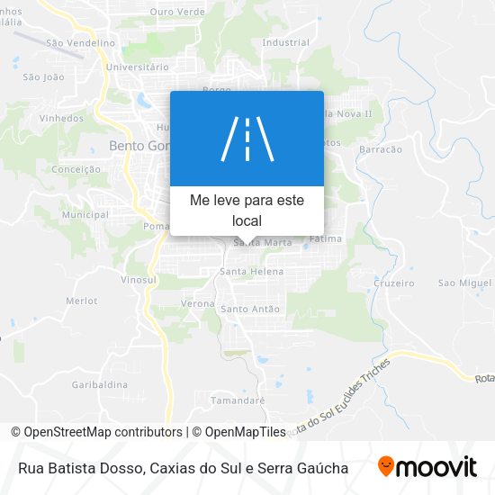 Rua Batista Dosso mapa