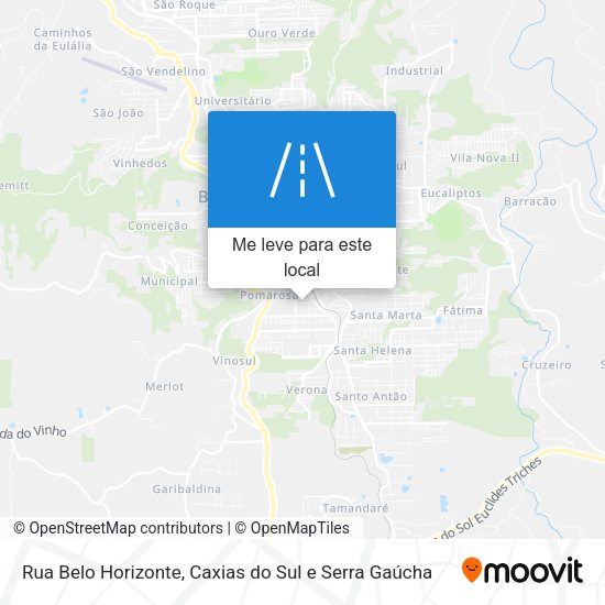 Rua Belo Horizonte mapa