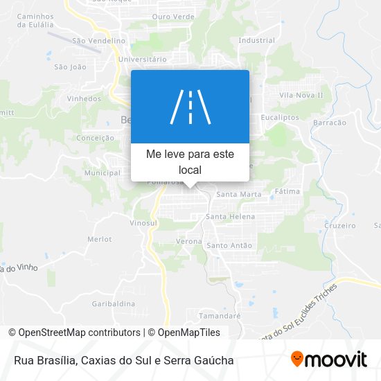 Rua Brasília mapa