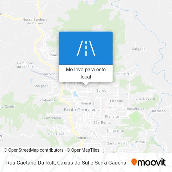 Rua Caetano Da Rolt mapa