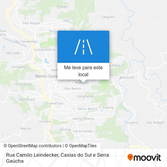 Rua Camilo Leindecker mapa
