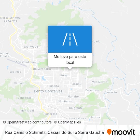 Rua Canisio Schimitz mapa