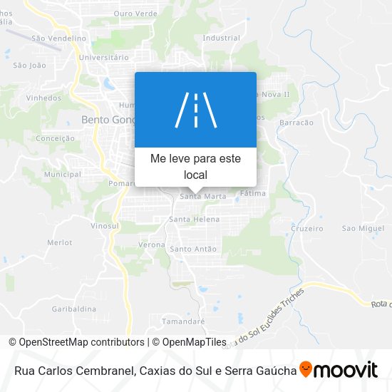 Rua Carlos Cembranel mapa