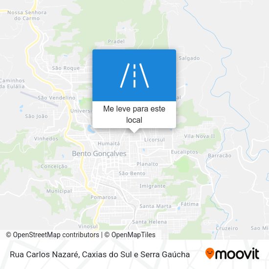 Rua Carlos Nazaré mapa