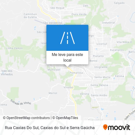 Rua Caxias Do Sul mapa