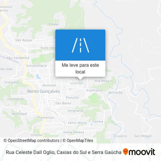 Rua Celeste Dall Oglio mapa